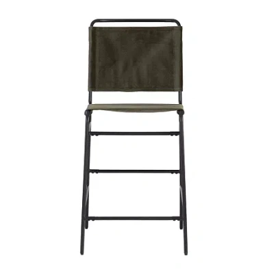 Asstd National Brand Winleigh Counter Height Upholstered Bar Stool In Green