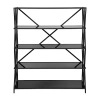 Asstd National Brand Winside Home Office Collection 5-shelf Bookcase In Black