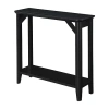 Asstd National Brand Winston Hall Table With Shelf In Black