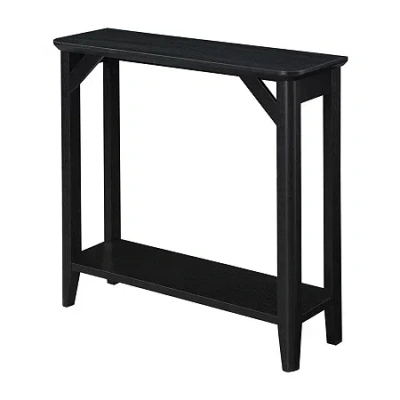 Asstd National Brand Winston Hall Table With Shelf In Black