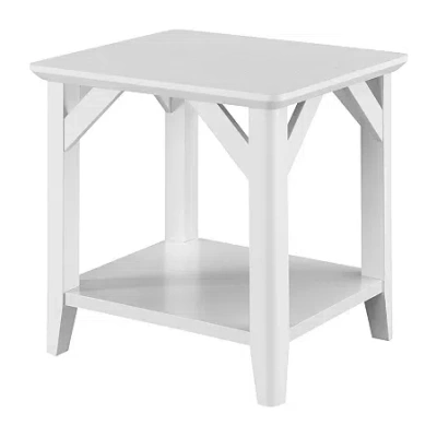 Asstd National Brand Winston Living Room Collection Storage Console Table In White