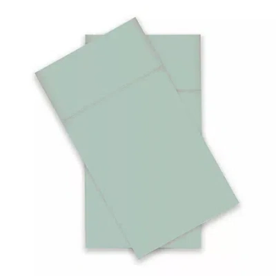 Asstd National Brand Wrinkle Guard 400tc Cotton 2-pack Pillowcase In Blue