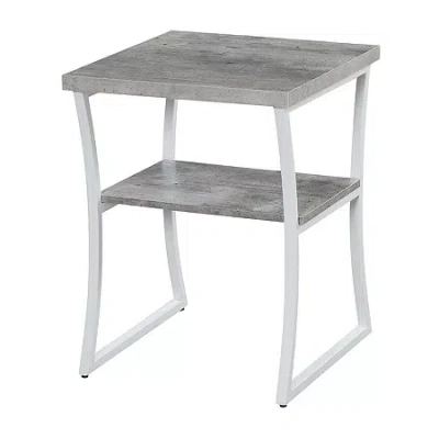 Asstd National Brand X-calibur Living Room Collection End Table In Gray