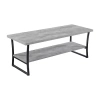 Asstd National Brand X Calibur Living Room Collection Metal Coffee Table In Gray