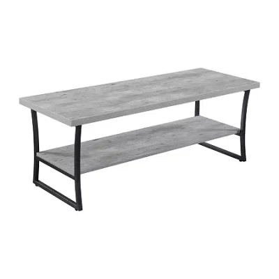 Asstd National Brand X Calibur Living Room Collection Metal Coffee Table In Gray