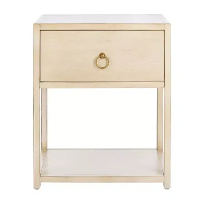 Asstd National Brand Yudi 1-drawer Nightstand In White