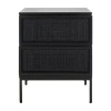 Asstd National Brand Zadie 2-drawer Nightstand In Black