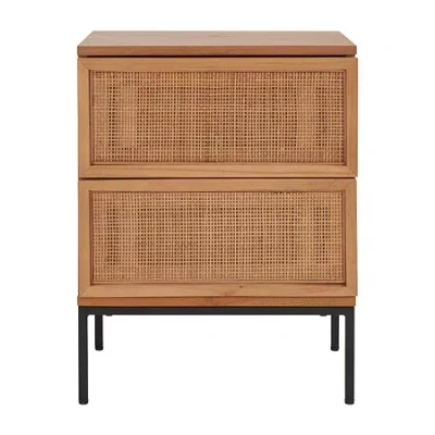 Asstd National Brand Zadie 2-drawer Nightstand In White