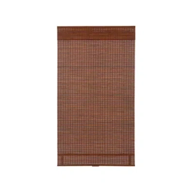 Asstd Private Brand Bamboo Woven Wood Cordless Room Darkening Roman Shade In Brown