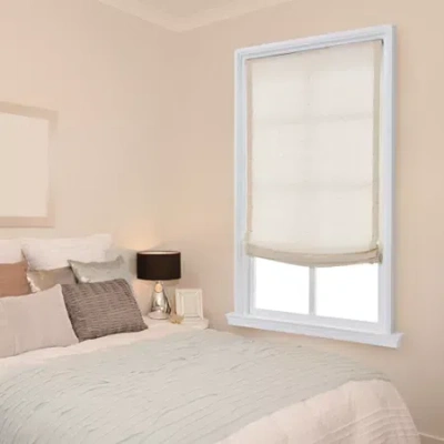 Asstd Private Brand Relaxed Cordless Light-filtering Roman Shade In Sand