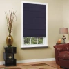 Asstd Private Brand Textured Cordless Room Darkening Roman Shade In Blue