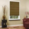 Asstd Private Brand Textured Cordless Room Darkening Roman Shade In Brown