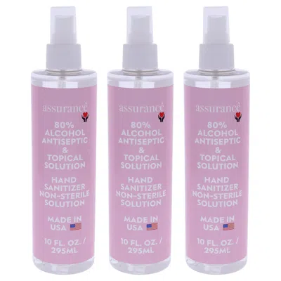 Assurance Hand Sanitizer Non-sterile Solution By  For Unisex - 10 oz Hand Sanitizer - Pack Of 3 In Transparent