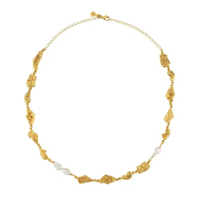 Assuwa Women's Gold Fragments Necklace
