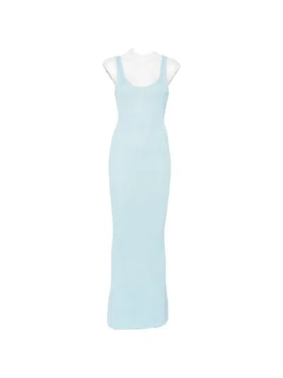 Asta Resort Ana Sequin-embellished Maxi Dress In Blue