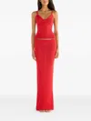 Asta Resort Carolina Floor-length Maxi Skirt In Red