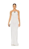 Asta Resort Chiara Strapless Dress In Ivory