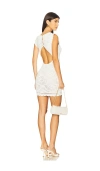 Asta Resort Eve Crochet Mini Dress In Salt