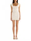 Asta Resort Eve Crochet Mini Dress In Salt In White