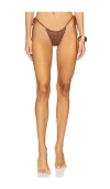 Asta Resort Lio Bikini Bottom In Coco Sequin