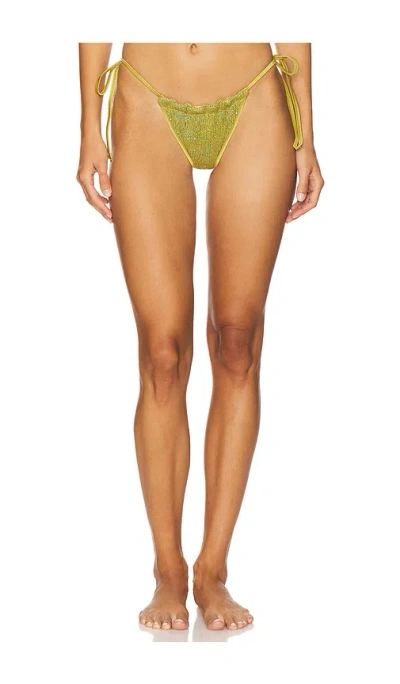Asta Resort Lio Bikini Bottom In Gold