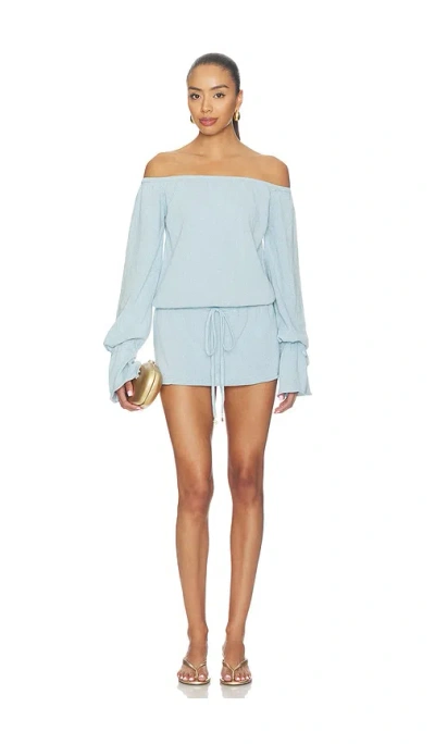 Asta Resort Margot Mini Dress In 海雾色