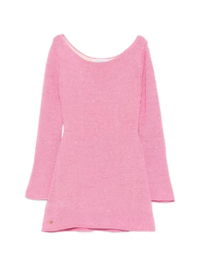 Asta Resort Maya Sequin-embellished Mini Dress In Pink
