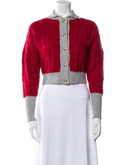 Pre-owned Asta Resort Merino Wool Colorblock Pattern Sweater In Multi