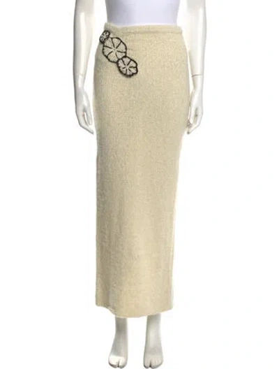 Pre-owned Asta Resort Midi Length Skirt In Neutral