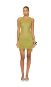 Asta Resort Natalia Mini Dress In Gold