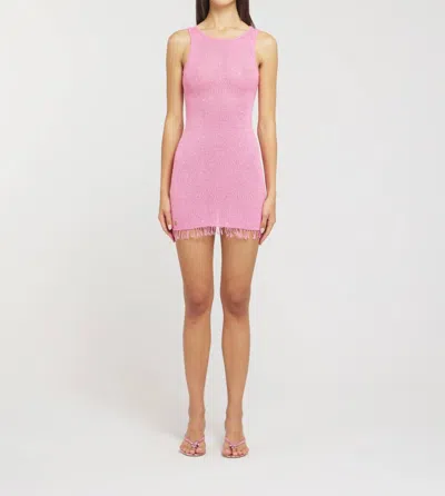 Asta Resort Natalia Mini Dress In Azalea Sequin In Pink
