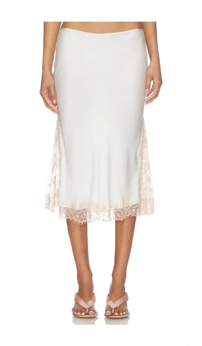 Asta Resort Nikolina Midi Skirt In White