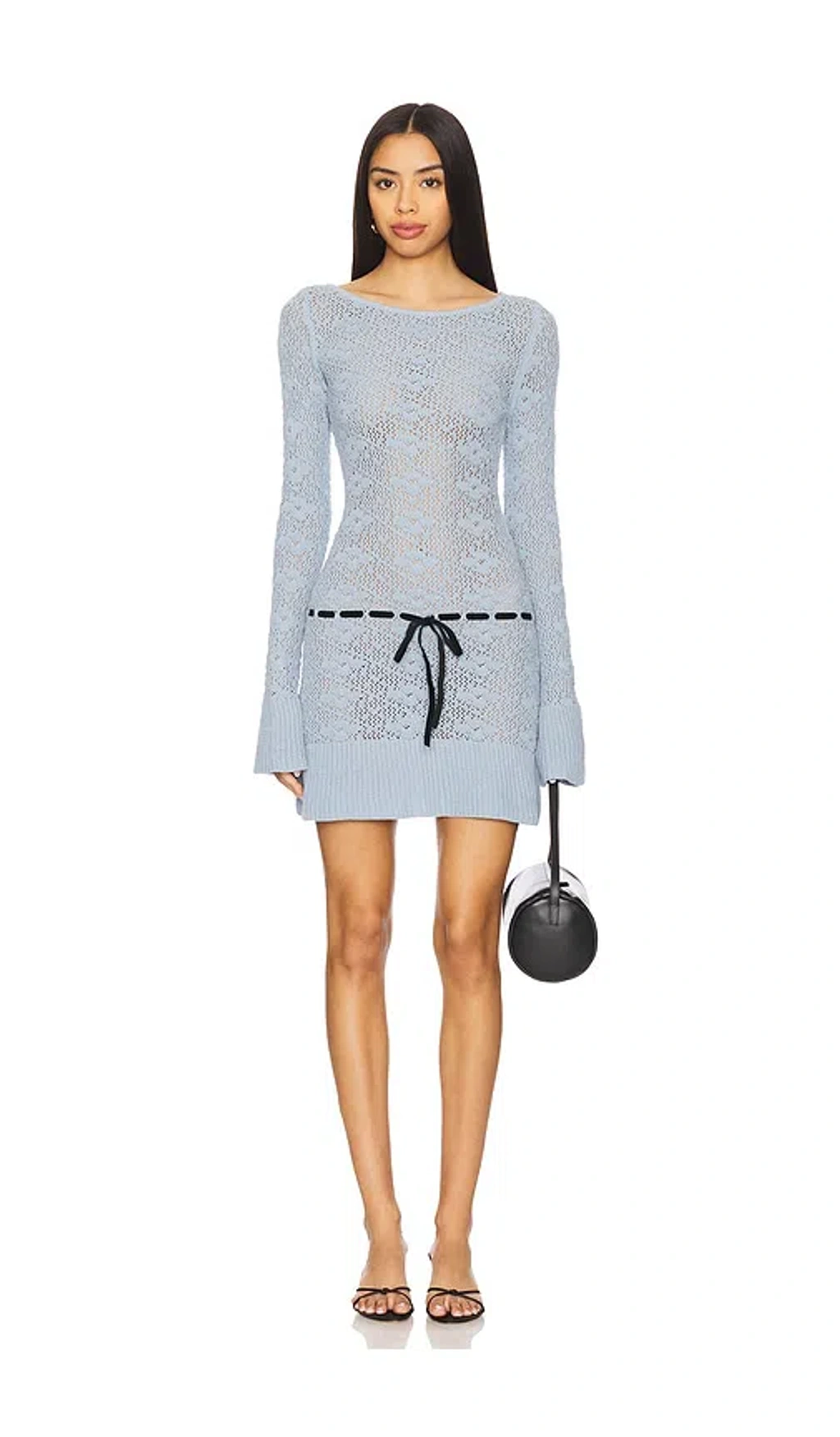 princess polly baby blue dress Revolve baby blue mini main image 1