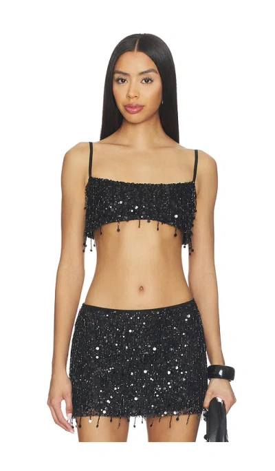 Asta Resort Yasmin Bralette Top In Black