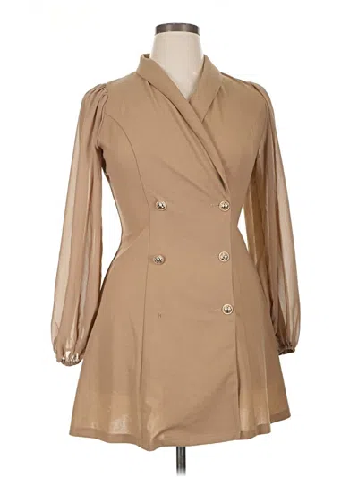 Pre-owned Aster Casual Dress In Brown