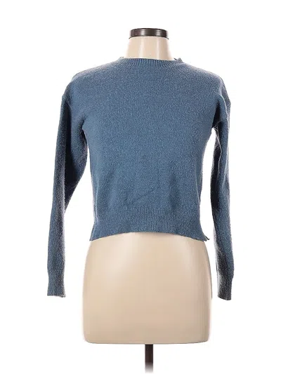 Pre-owned Aster Long Sleeve Top Blue Turtleneck Tops