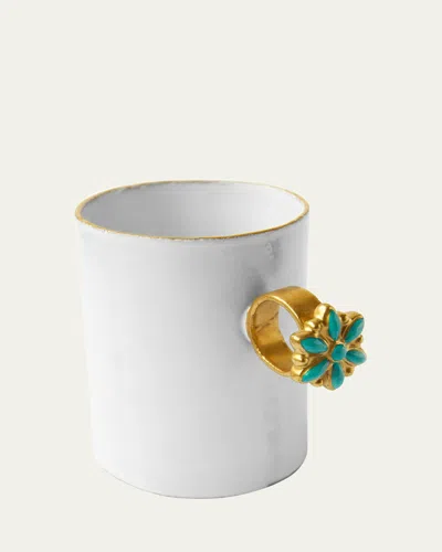 Astier De Vilatte Blue Flower Ring Cup In Multi