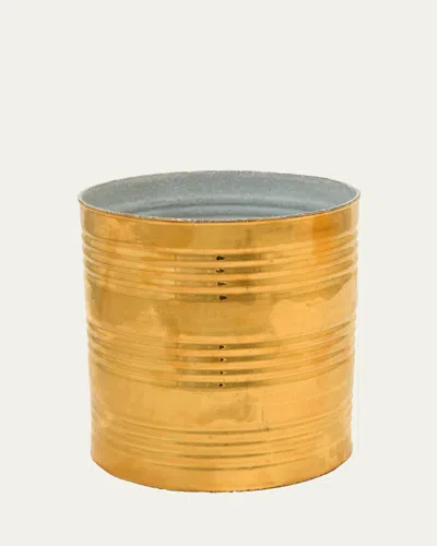 Astier De Vilatte Conserve Vase With Golden Exterior In Multi