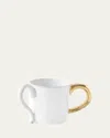 Astier De Vilatte Sacai Coffee Cup With Golden Handle, 4 Oz.