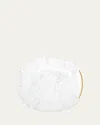 Astier De Vilatte Sacai Patchwork Dinner Plate With Golden Edging
