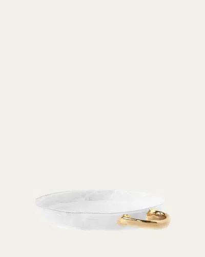 Astier De Vilatte Sacai Round Platter With Golden Handle