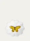 Astier De Vilatte Yellow Butterfly Plate 1 In Multi