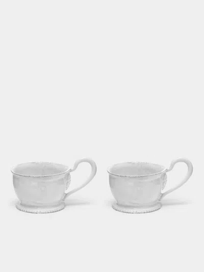 Astier De Villatte Alexandre Hand-glazed Ceramic Teacup (set Of 2)