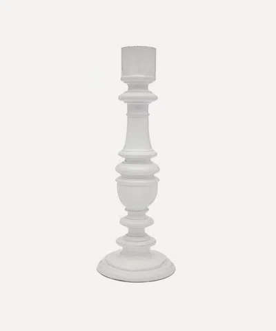 Astier De Villatte Baluster Candlestick Holder In White