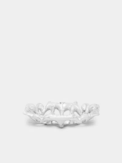 Astier De Villatte Branchu Hand-glazed Ceramic Soap Dish  Abask Luxury Gift In White
