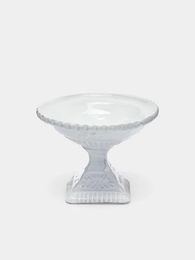 Astier De Villatte Cesar Hand-glazed Ceramic Incense Holder  Abask Luxury Gift In White