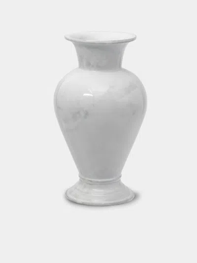Astier De Villatte Colbert Hand-glazed Ceramic Vase (10in/25.5cm) In White