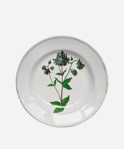 Astier De Villatte Columbine Flower Soup Plate