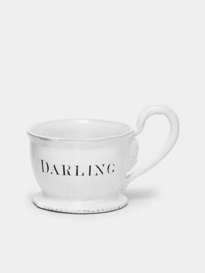 Astier De Villatte Darling Hand-glazed Ceramic Espresso Cup  Abask Luxury Gift In White