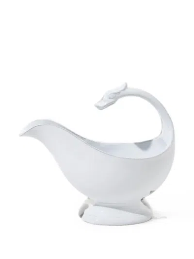 Astier De Villatte Dragon Sauceboat In White
